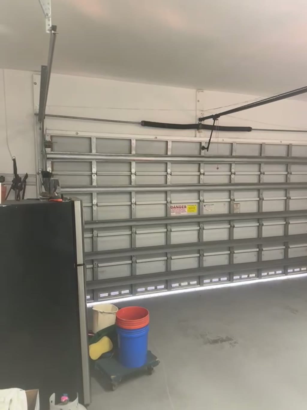 New insulated garage door installation on Broward County Florida residential home