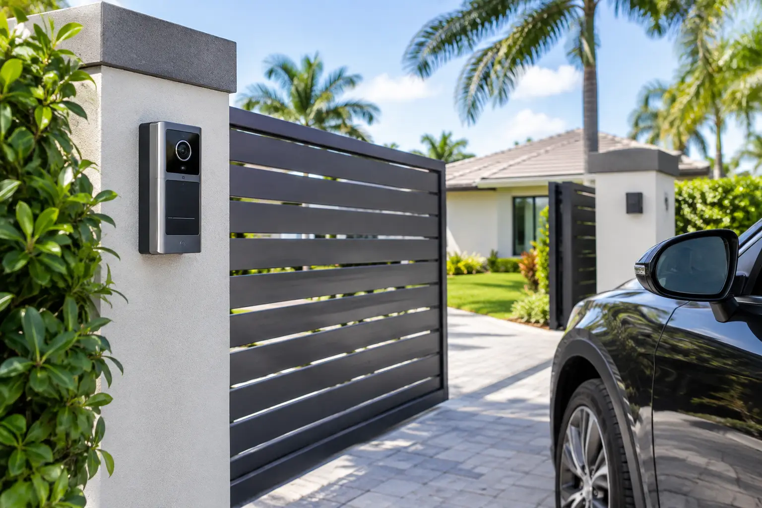 Camera Integrated Gate Access for Safer Entries