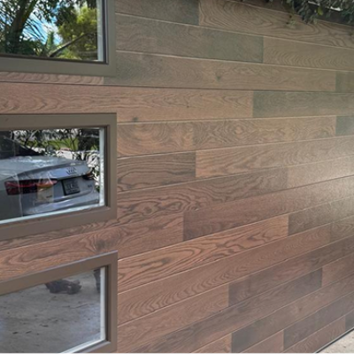 modern glass garage door residential home